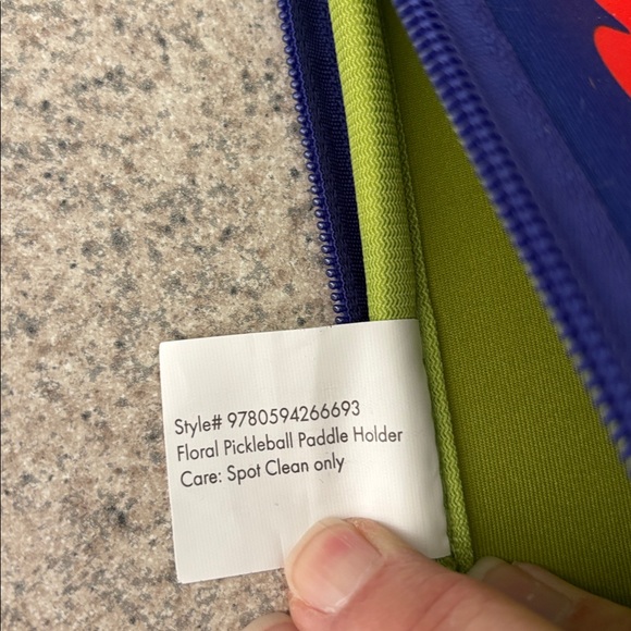 Pickleball Paddle Holder by Paper Source. Very gently used. 11 x 9. Floral. - Picture 4 of 4